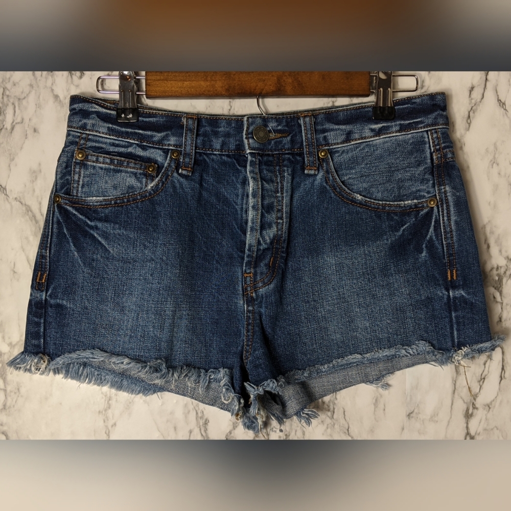 Free People Denim Cut Off Short Shorts